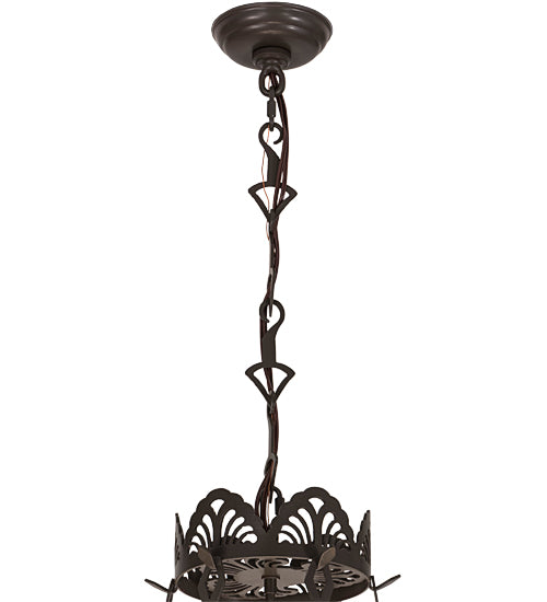 Meyda Tiffany Shell And Ribbon 98971 Pendant Light - Timeless Bronze