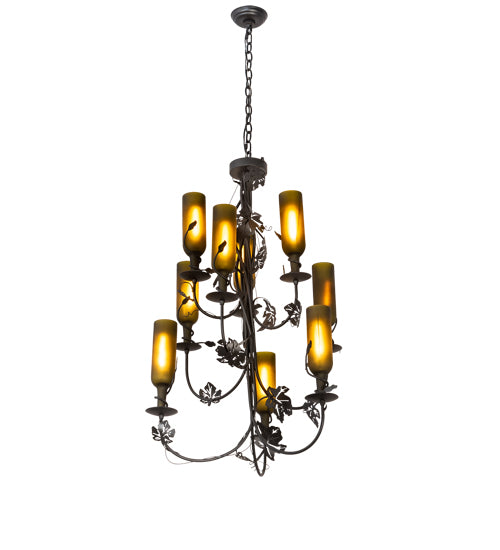 Meyda Tiffany Tuscan Vineyard 99035 Chandelier Light - Black