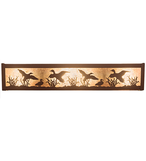 Meyda Tiffany Ducks In Flight 99069 Bath Vanity Light 24 in. wide - Rust