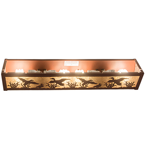 Meyda Tiffany Ducks In Flight 99069 Bath Vanity Light 24 in. wide - Rust