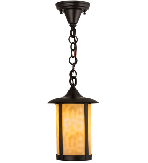 Meyda Tiffany Lighting 99117 Fulton One Light Pendant Outdoor Bronze / Dark