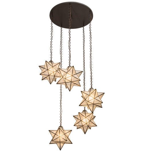 Meyda Tiffany Moravian Star 99178 Pendant Light - Mahogany Bronze