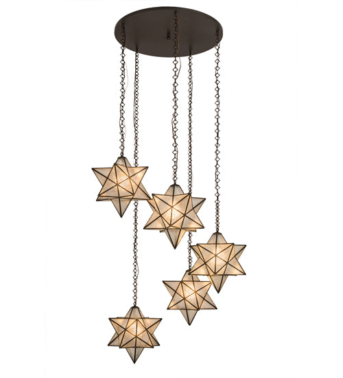 Meyda Tiffany Moravian Star 99178 Pendant Light - Mahogany Bronze