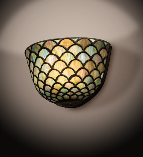 Meyda Tiffany Tiffany Fishscale 99197 Wall Light - Green/Blue