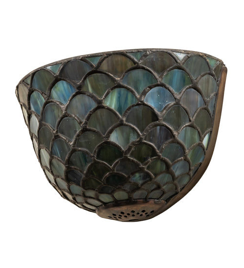 Meyda Tiffany Tiffany Fishscale 99197 Wall Light - Green/Blue