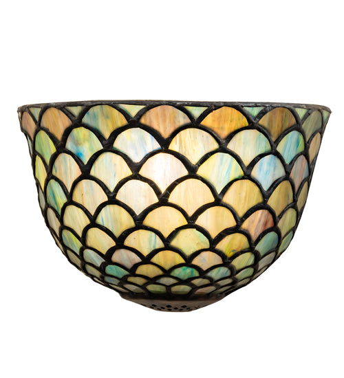 Meyda Tiffany Tiffany Fishscale 99197 Wall Light - Green/Blue