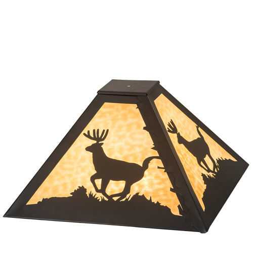 Meyda Tiffany Lighting 99200 Lone Deer Shade Lamp Shade Bronze / Dark