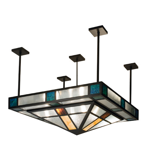 Meyda Tiffany Polaris 99207 Ceiling Light - Black/Glass See Vi