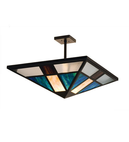 Meyda Tiffany Polaris 99209 Ceiling Light - Black/Glass