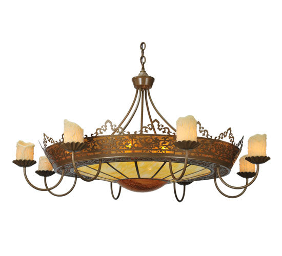 Meyda Tiffany Stanley 99367 Chandelier Light - Antique Hammered Gold