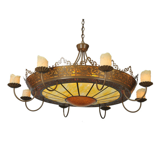 Meyda Tiffany Stanley 99367 Chandelier Light - Antique Hammered Gold