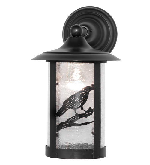 Meyda Tiffany Lighting 99381 Fulton One Light Wall Sconce Outdoor Black