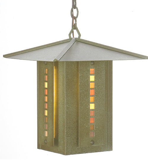 Meyda Tiffany Lighting 99387 Moss Creek One Light Pendant Outdoor Copper/Antique/Verde