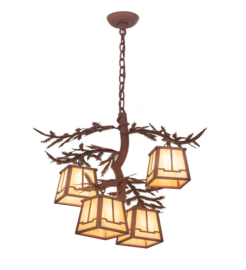 Meyda Tiffany Pine Branch 99399 Chandelier Light - Rust