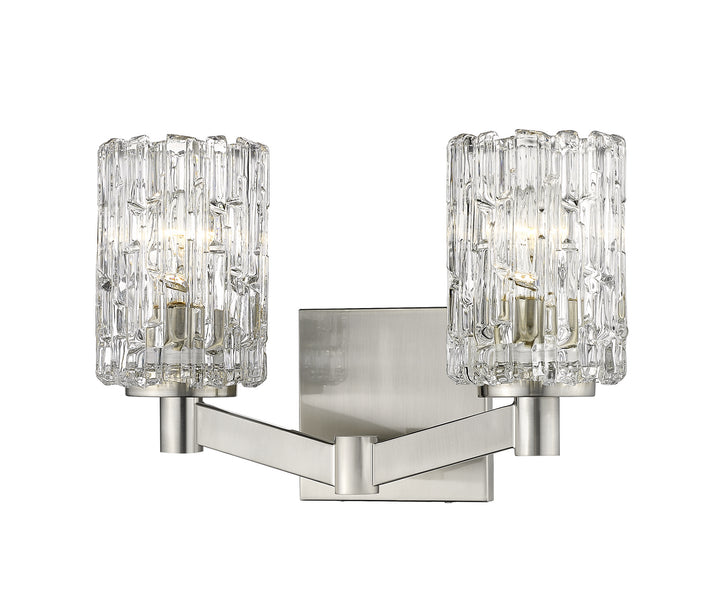 Z-Lite Aubrey 1931-2V-BN Bath Vanity Light 14 in. wide - Brushed Nickel