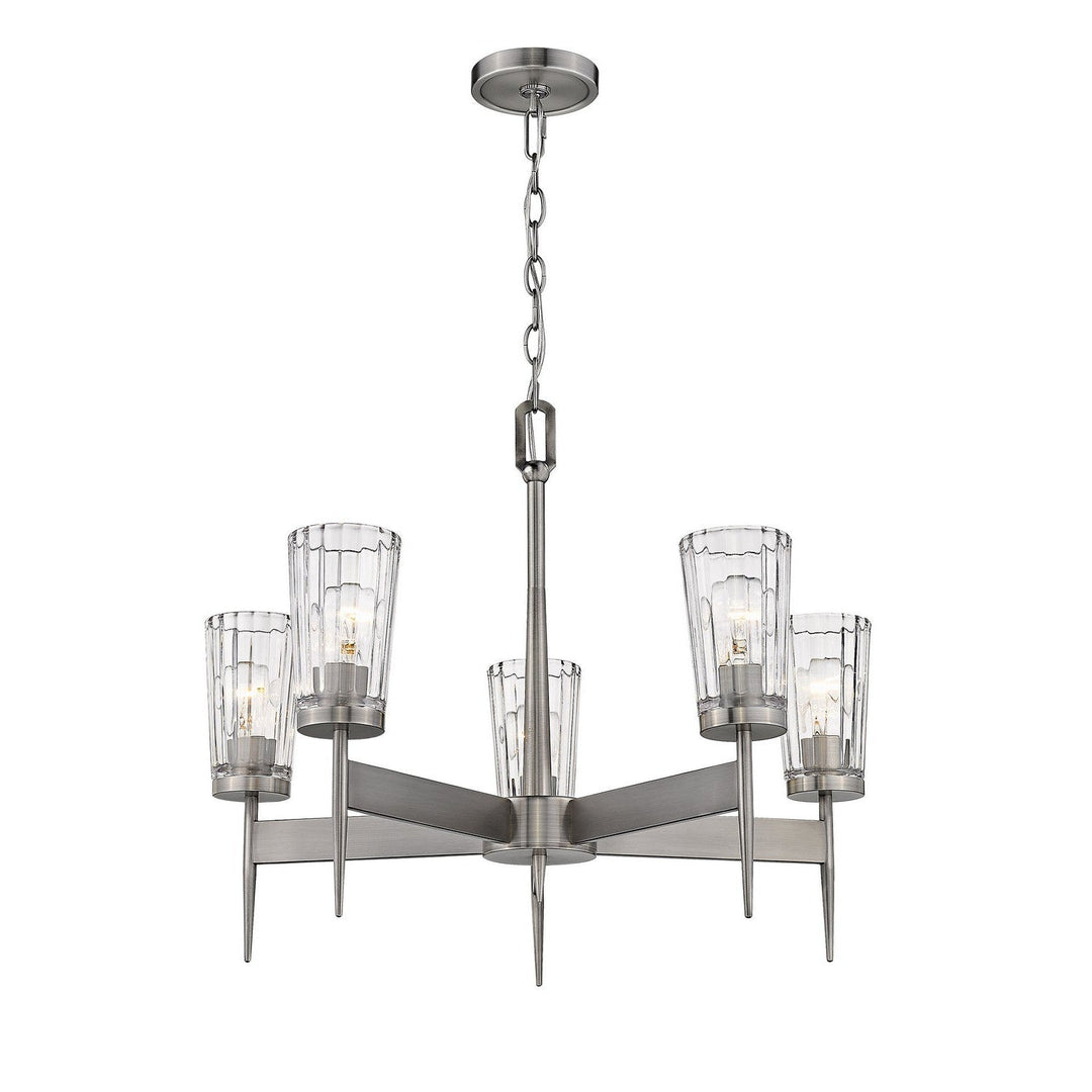 Z-Lite Flair 1932-5AN Chandelier Light - Antique Nickel