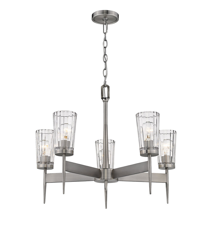 Z-Lite Flair 1932-5AN Chandelier Light - Antique Nickel