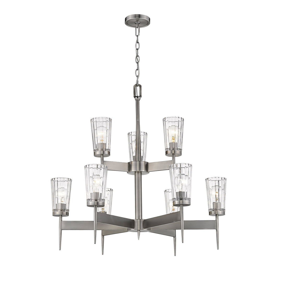 Z-Lite Flair 1932-9AN Chandelier Light - Antique Nickel