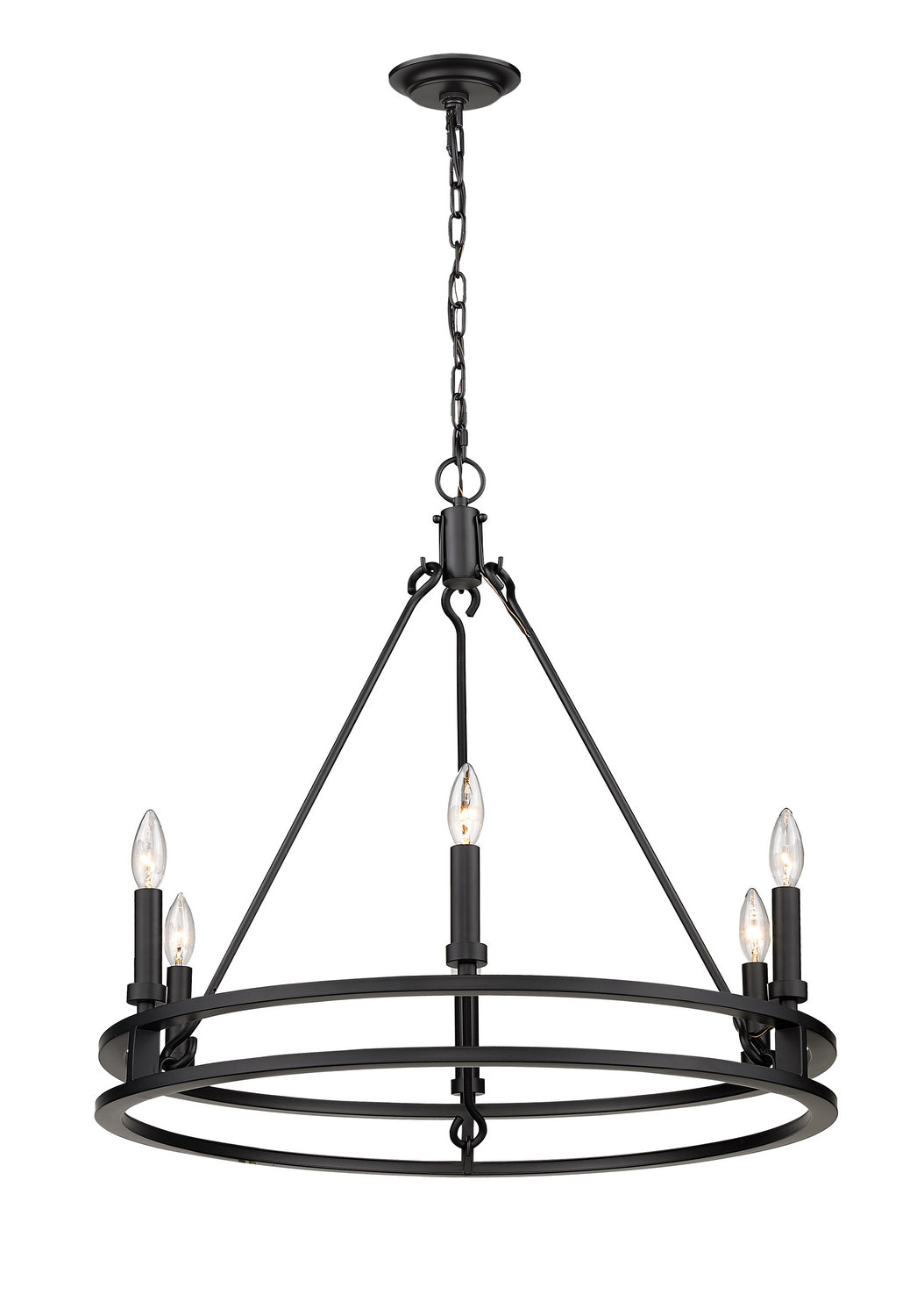 Z-Lite Dennison 4005-6MB Chandelier Light - Matte Black