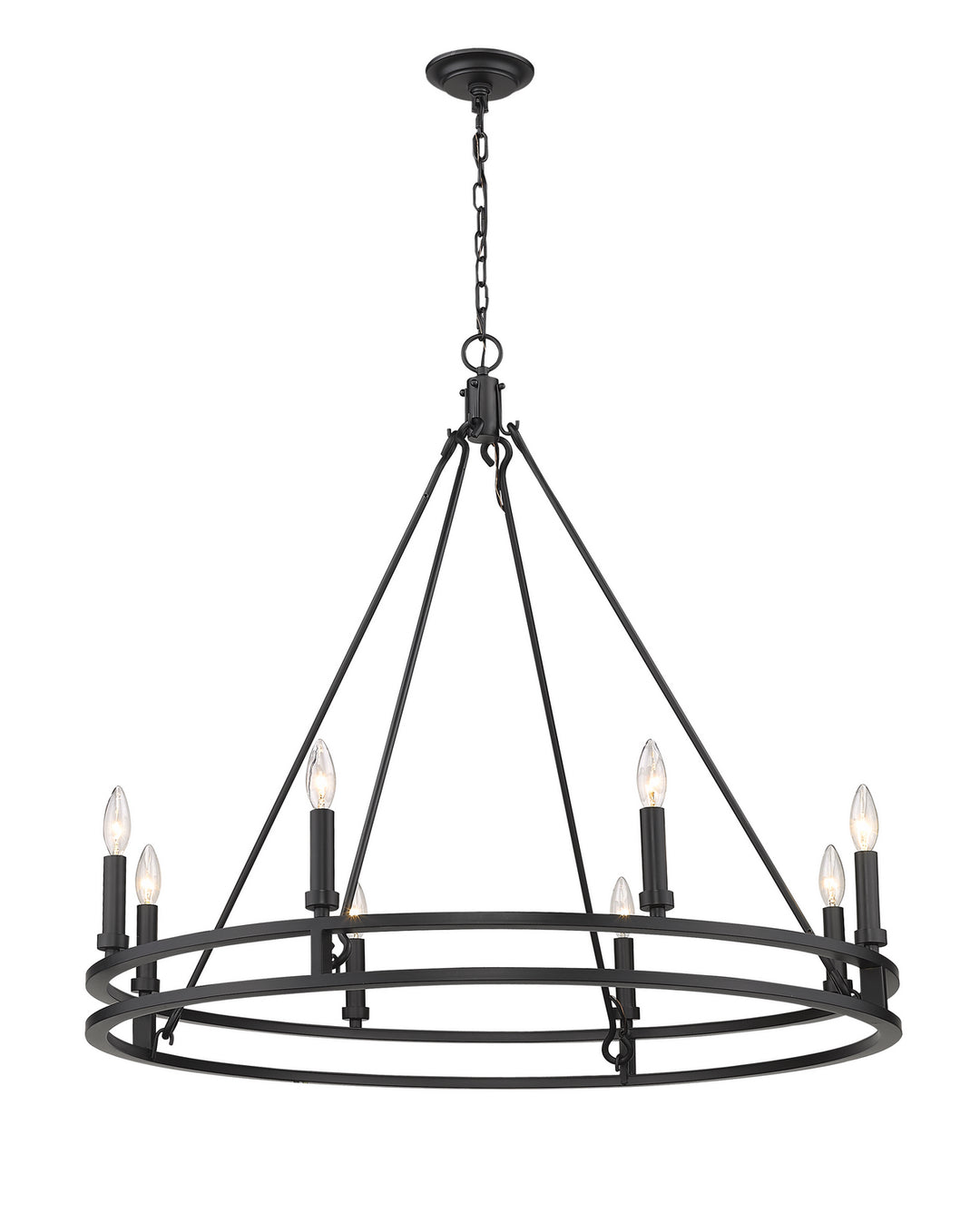 Z-Lite Dennison 4005-8MB Chandelier Light - Matte Black