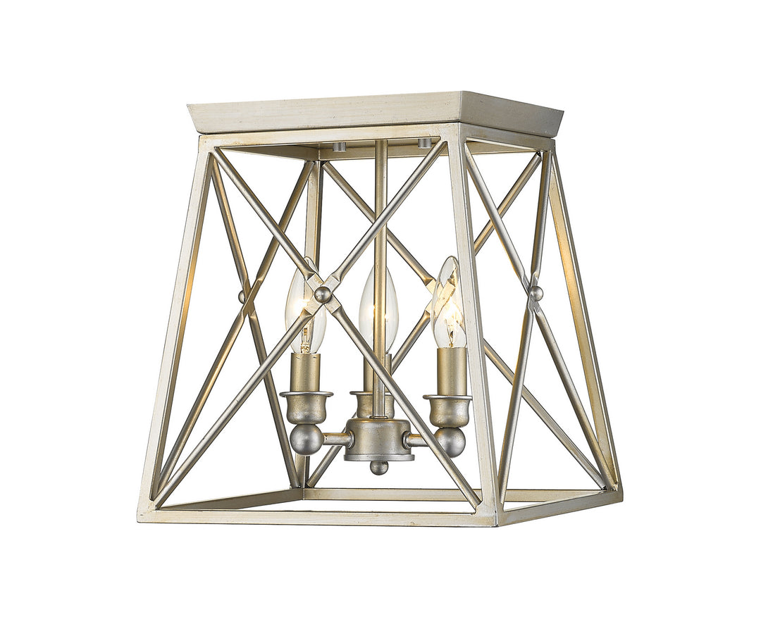 Z-Lite Trestle 447F11-AS Ceiling Light - Antique Silver