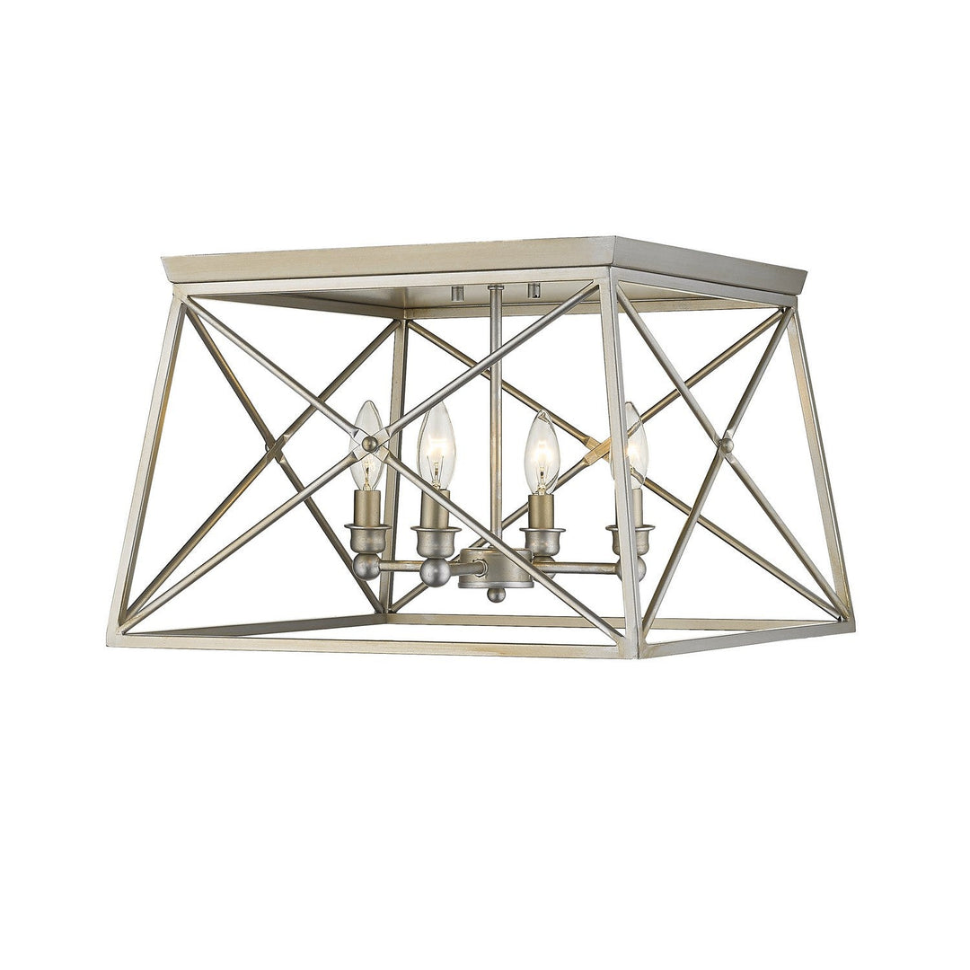 Z-Lite Trestle 447F18-AS Ceiling Light - Antique Silver