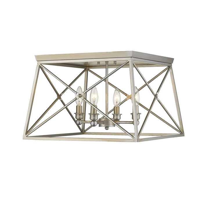 Z-Lite Trestle 447F18-AS Ceiling Light - Antique Silver