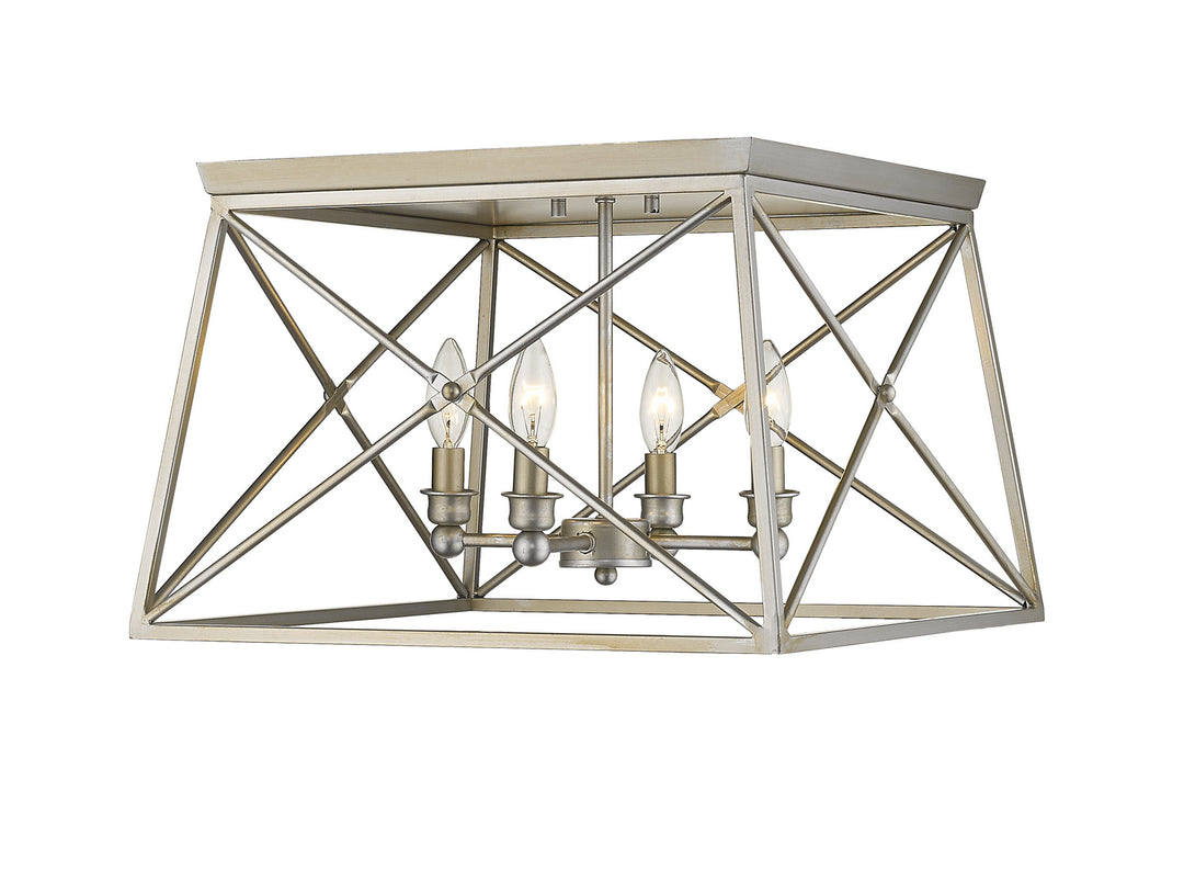 Z-Lite Trestle 447F18-AS Ceiling Light - Antique Silver