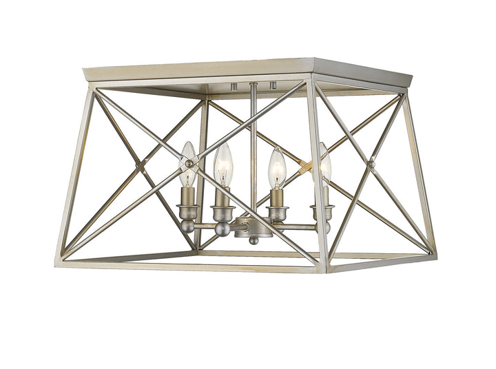 Z-Lite Trestle 447F18-AS Ceiling Light - Antique Silver