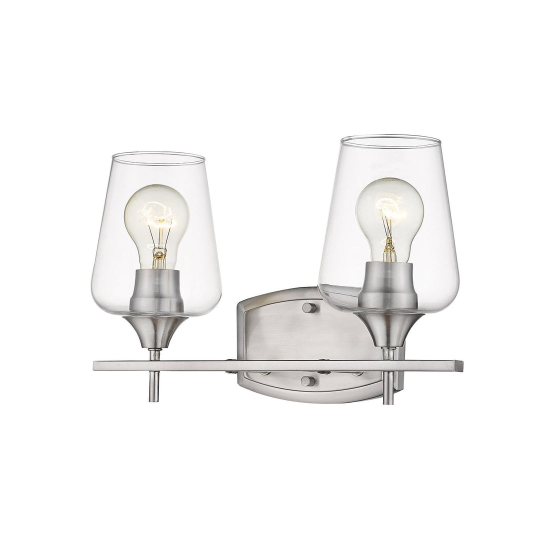 Z-Lite Joliet 473-2V-BN Bath Vanity Light 15 in. wide - Brushed Nickel