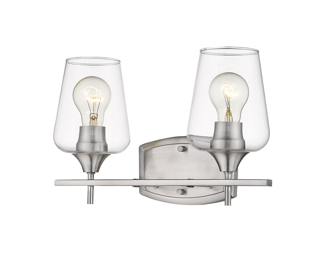 Z-Lite Joliet 473-2V-BN Bath Vanity Light 15 in. wide - Brushed Nickel