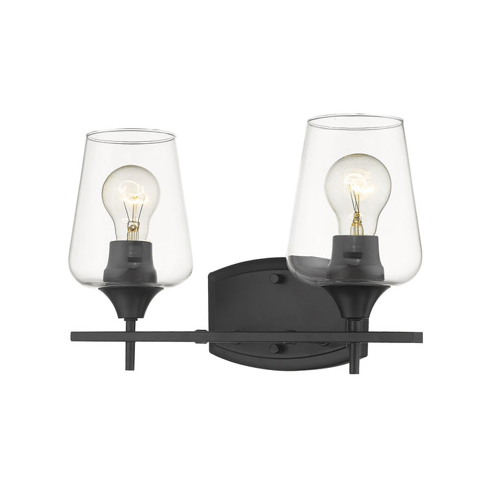 Z-Lite Joliet 473-2V-MB Bath Vanity Light 15 in. wide - Matte Black