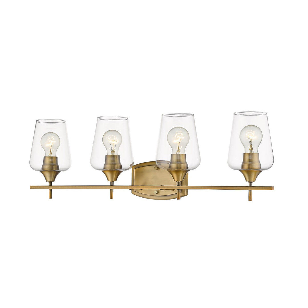 Z-Lite Joliet 473-4V-OBR Bath Vanity Light 30 in. wide - Olde Brass