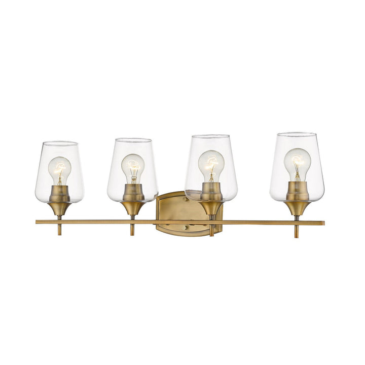 Z-Lite Joliet 473-4V-OBR Bath Vanity Light 30 in. wide - Olde Brass