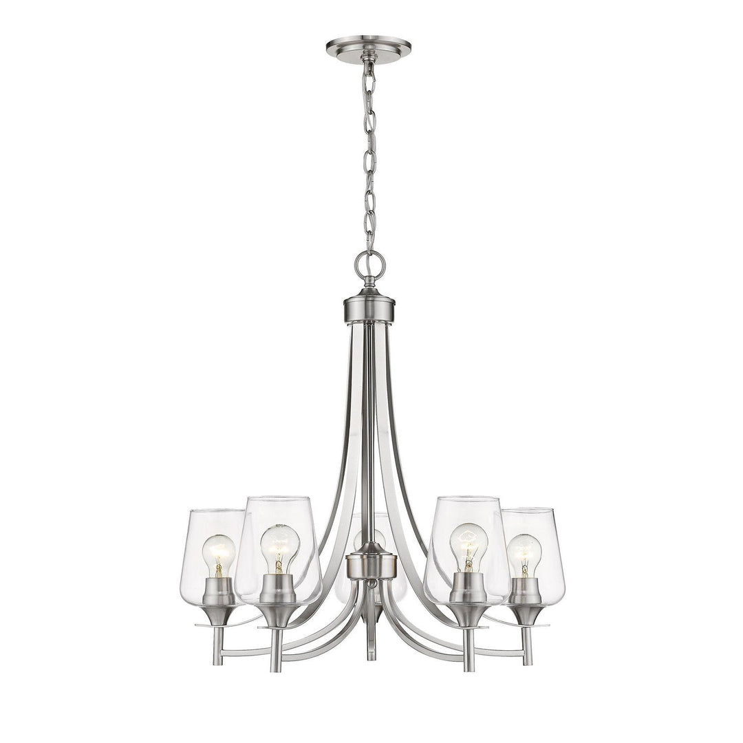Z-Lite Joliet 473-5BN Chandelier Light - Brushed Nickel