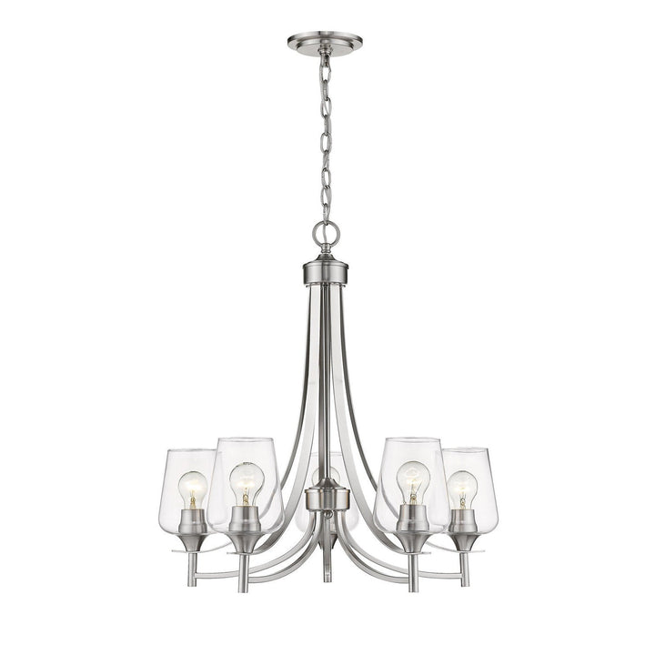 Z-Lite Joliet 473-5BN Chandelier Light - Brushed Nickel