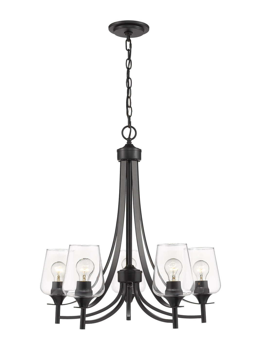 Z-Lite Joliet 473-5MB Chandelier Light - Matte Black