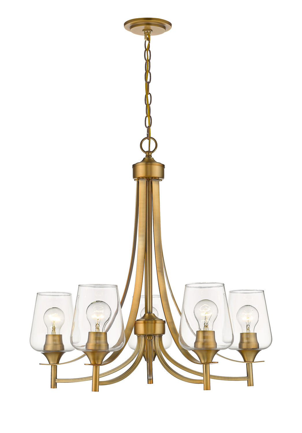 Z-Lite Joliet 473-5OBR Chandelier Light - Olde Brass