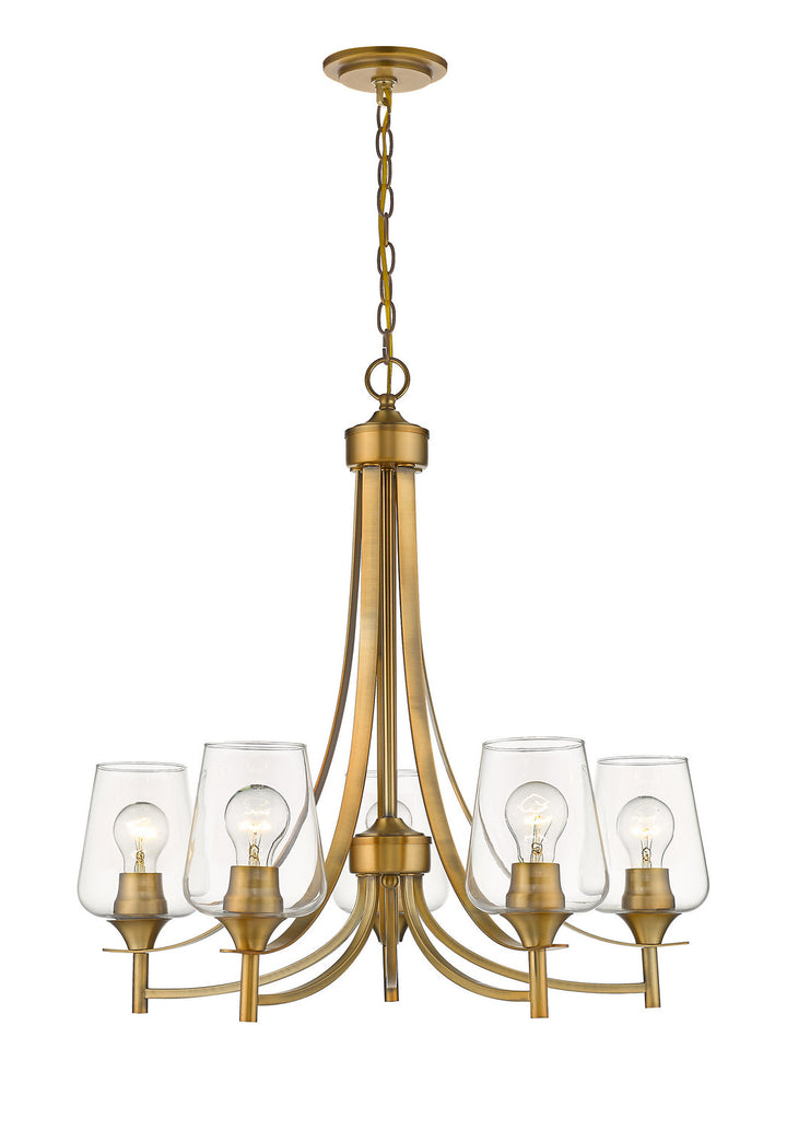 Z-Lite Joliet 473-5OBR Chandelier Light - Olde Brass