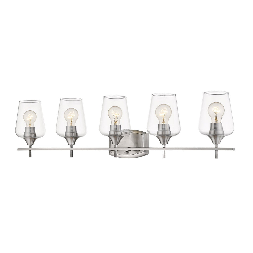 Z-Lite Joliet 473-5V-BN Bath Vanity Light 38 in. wide - Brushed Nickel