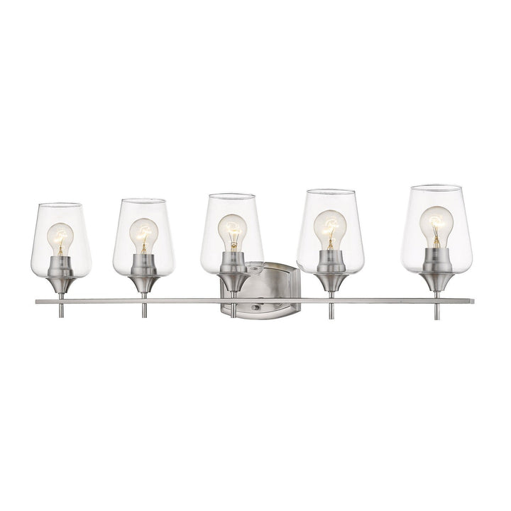 Z-Lite Joliet 473-5V-BN Bath Vanity Light 38 in. wide - Brushed Nickel