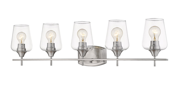 Z-Lite Joliet 473-5V-BN Bath Vanity Light 38 in. wide - Brushed Nickel