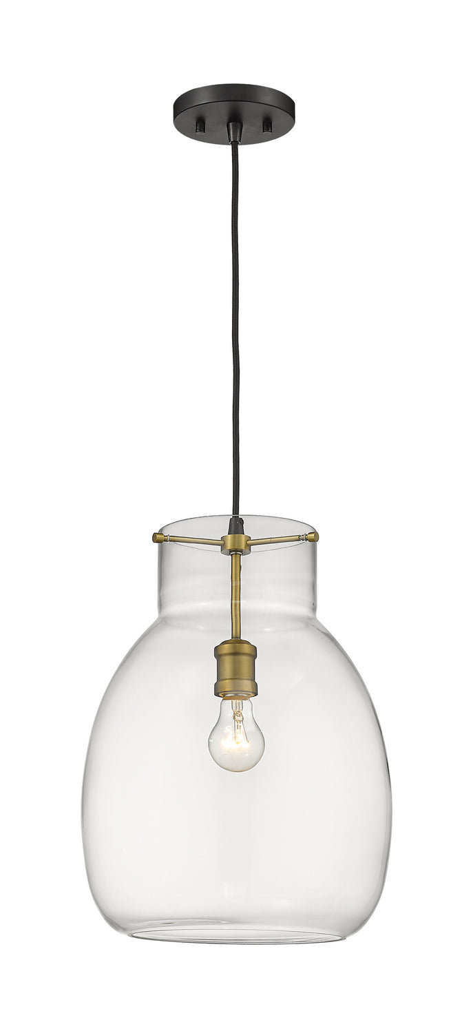 Z-Lite Bella 476P-MB-OBR Pendant Light - Matte Black / Olde Brass