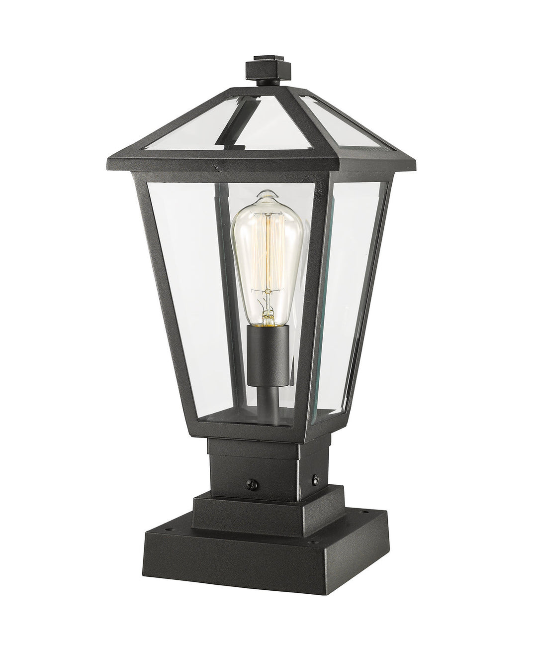 Z-Lite Lighting 579PHMS-SQPM-BK  Talbot Outdoor Black