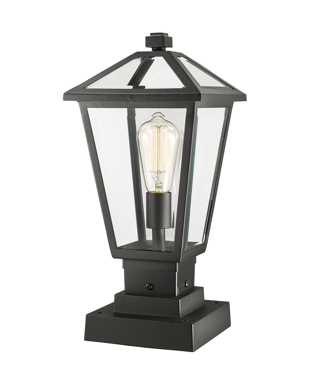 Z-Lite Lighting 579PHMS-SQPM-BK  Talbot Outdoor Black