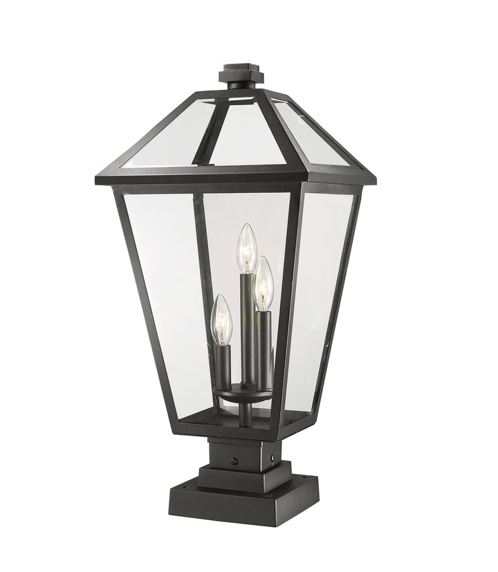 Z-Lite Lighting 579PHXLS-SQPM-BK  Talbot Outdoor Black