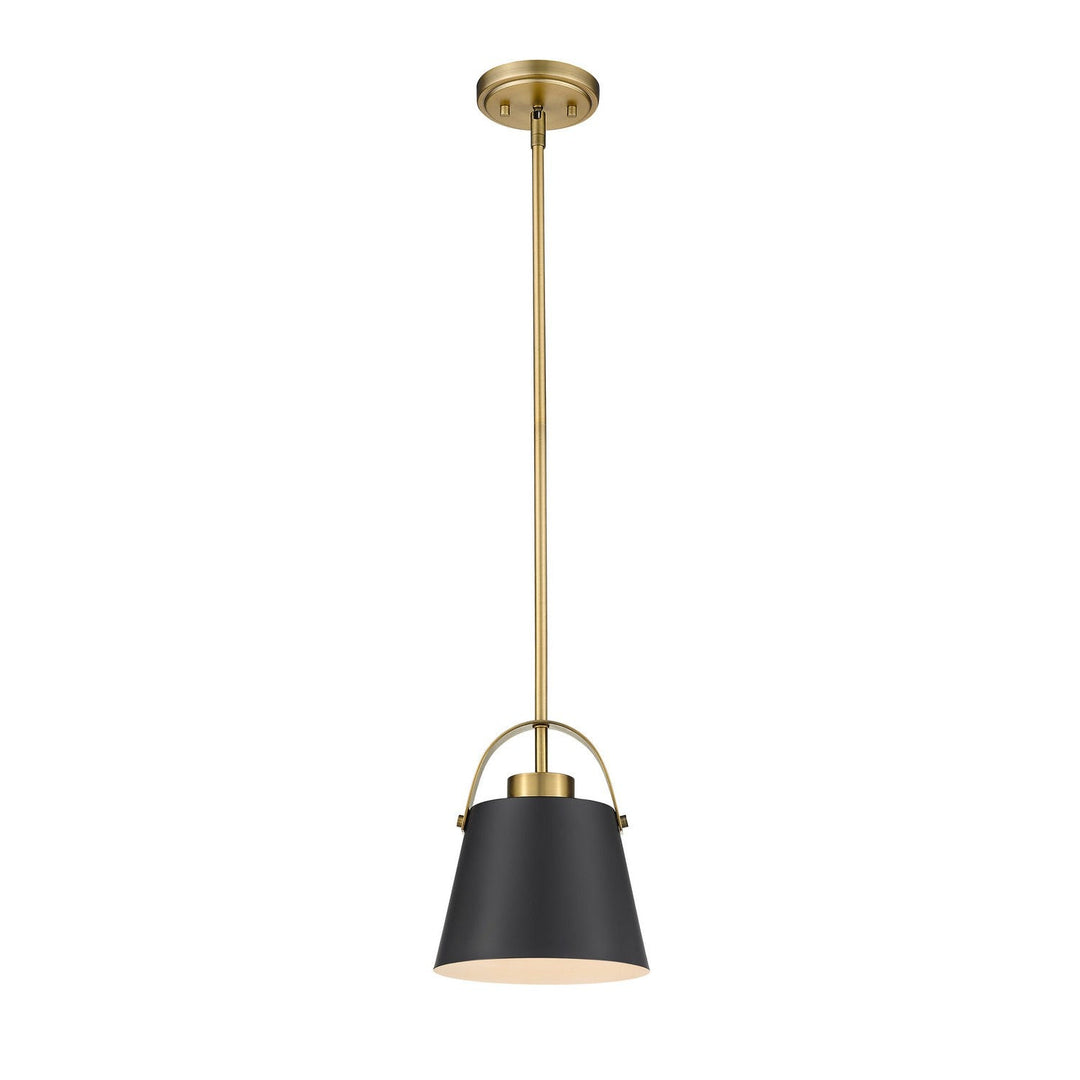 Z-Lite Z-Studio 726MP-MB+HBR Pendant Light - Matte Black / Heritage Brass