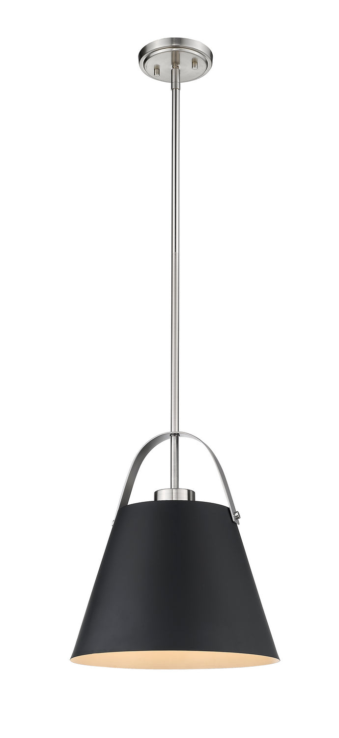 Z-Lite Z-Studio 726P-MB+BN Pendant Light - Matte Black / Brushed Nickel