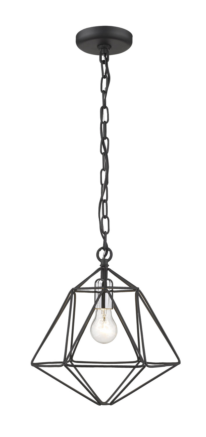 Z-Lite Geo 918MP-MB-CH Pendant Light - Matte Black / Chrome
