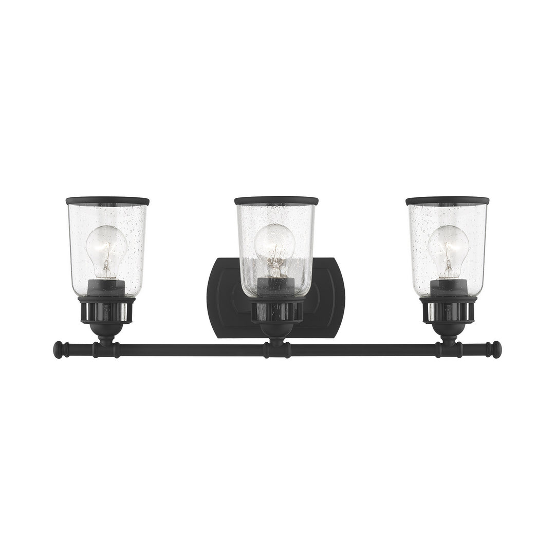 Livex Lawrenceville 10513-04 Bath Vanity Light 24 in. wide - Black